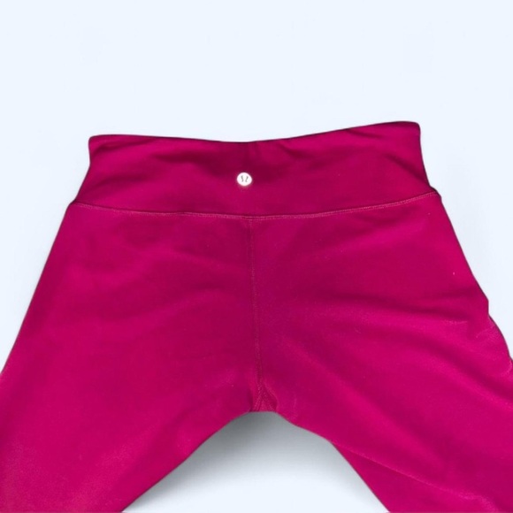 Lululemon Athletica Pink Leggings Plush Comfort - Picture 2 of 4
